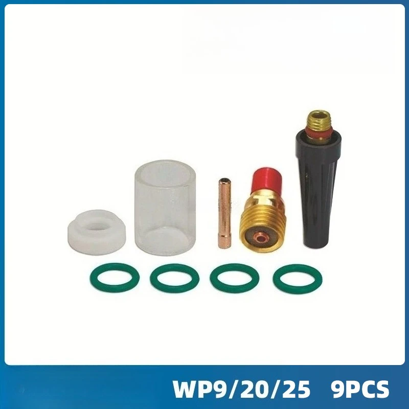 

Argon arc welding gun accessories glass set WP-9/20/25 welding gun accessories 9PCS tungsten electrode clamp 1.6