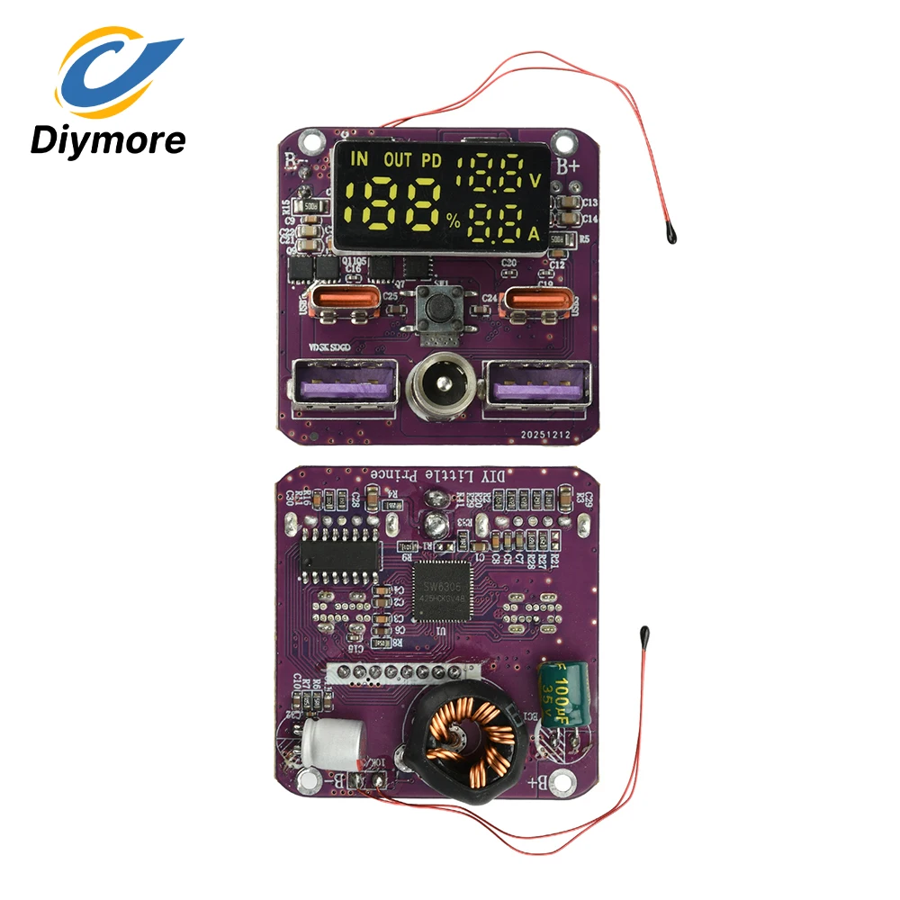Fast Charging Module 4S PD 100W Bi-directional Mobile Charge Discharge Module for Power Banks and Energy Storage Systems
