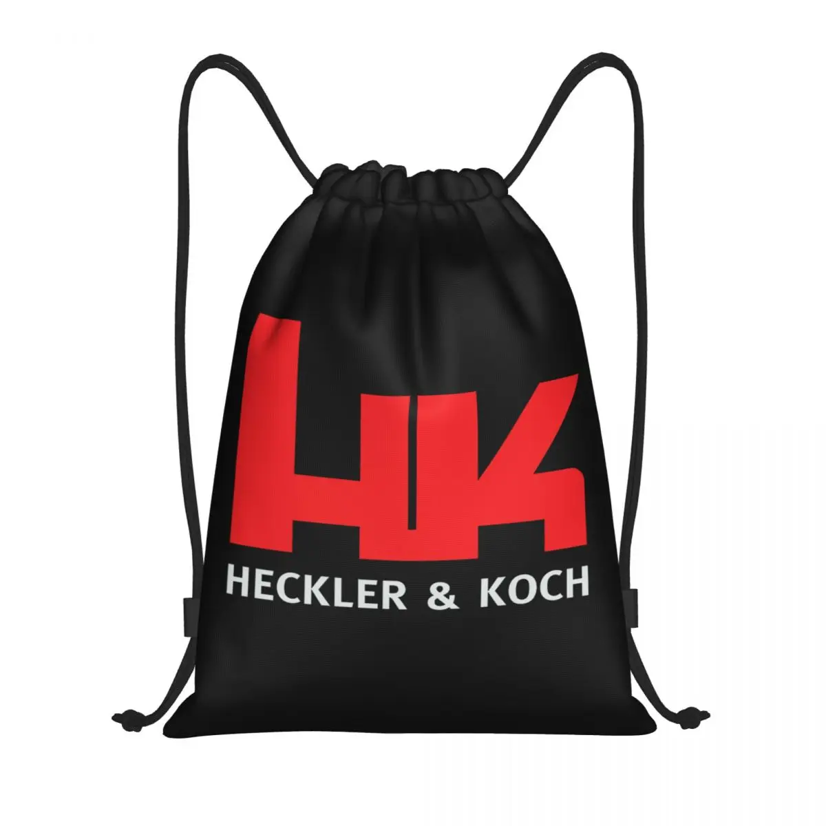 HK Heckler Firearms Koch Gun Drawstring Backpack Sports Gym Bag for Men Women Shopping Sackpack