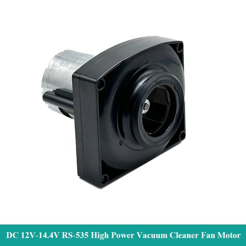 

DC 9V 12V 14.4V RS-535 High Speed Power Electric Fan Motor with Alloy Blade Good Suction DIY Simple Vacuum Cleaner Tool