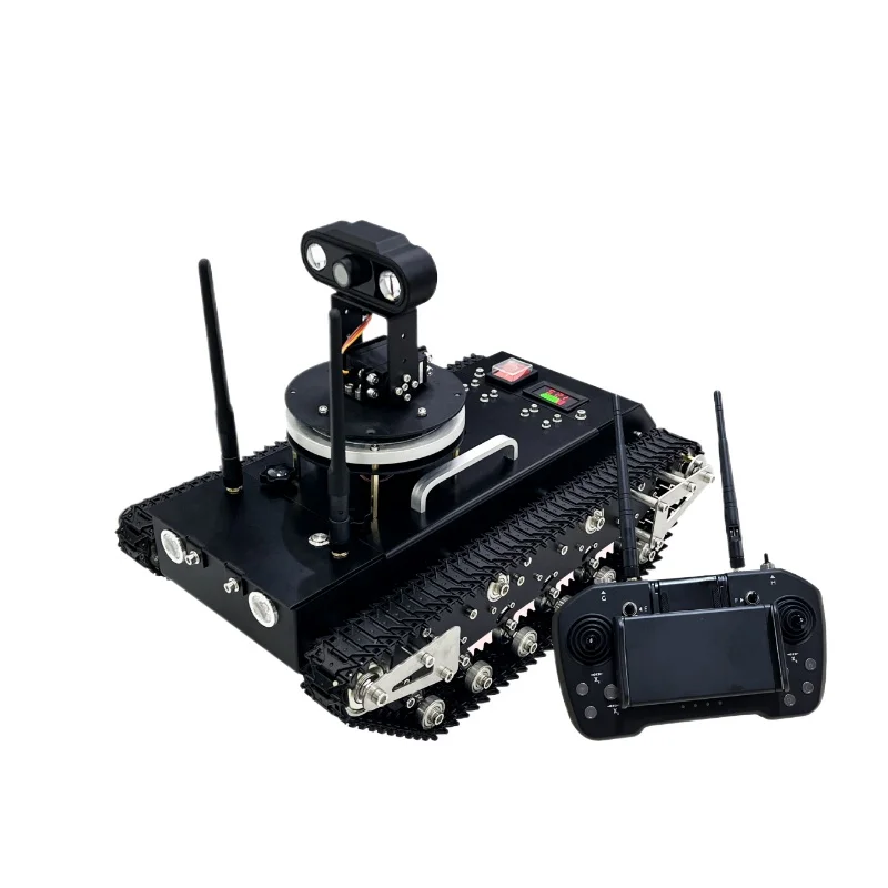 Tracked Remote Control Tank, Off-Road Vehicle with Video Transmission, Outdoor Shooting & Reconnaissance Car