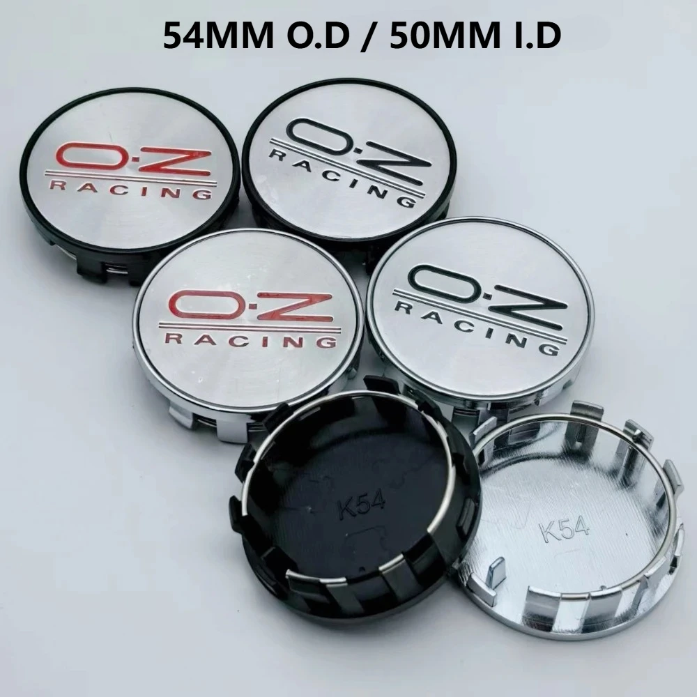 

4pcs 54MM (I.D 50MM) O.Z OZ Racing LOGO Emblem Car Wheel Center Caps Accessories for Nissan Rim Hubcaps Wheels Hub Cover Replace