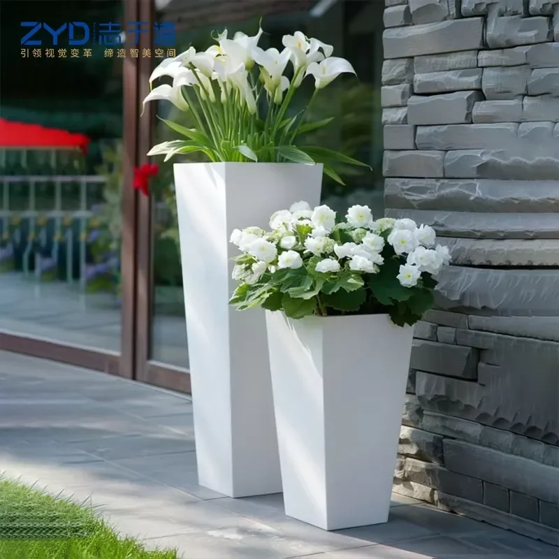 for Bespoke Size Metal Flower Box OEM Custom Planter Container for Landscape Architect Project Outdoor Street Garden
