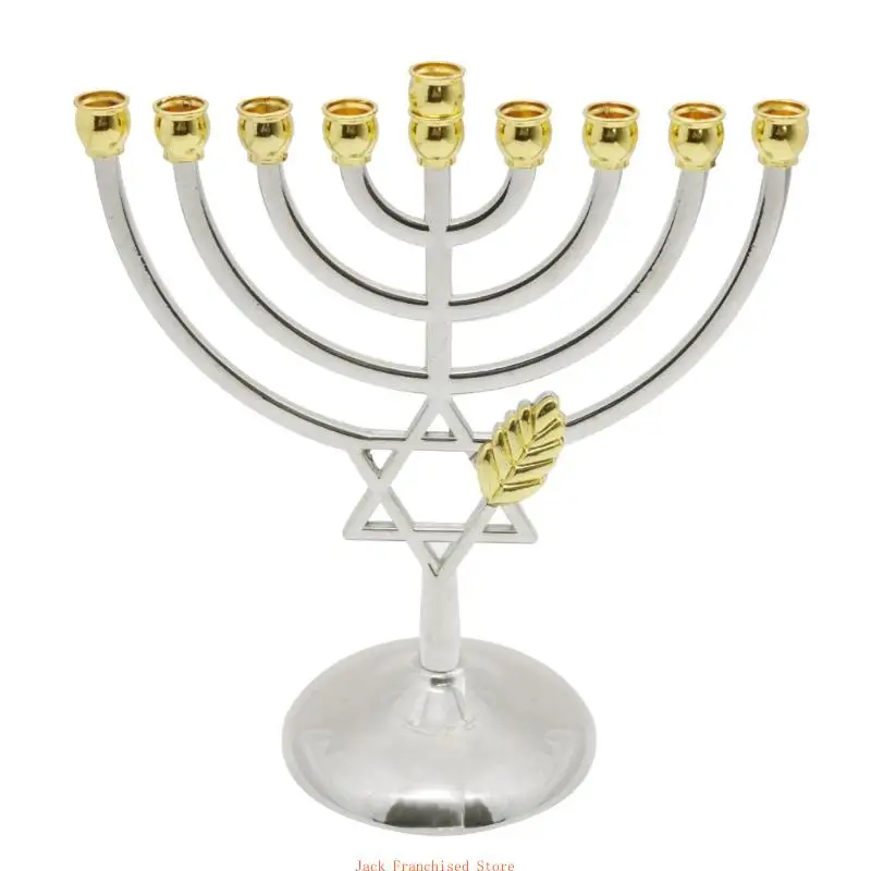 Multi Branch Hanukkah Stand Artistic Stand 9 Headed Candelabrum Stylish Home Decor Stand