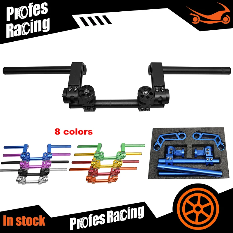 

Motorcycle 7/8" 22mm Removable Handlebar CNC Adjustable Steering Handle Bar System 125cc Pit Bike Dirt Bike Motocross Scooter