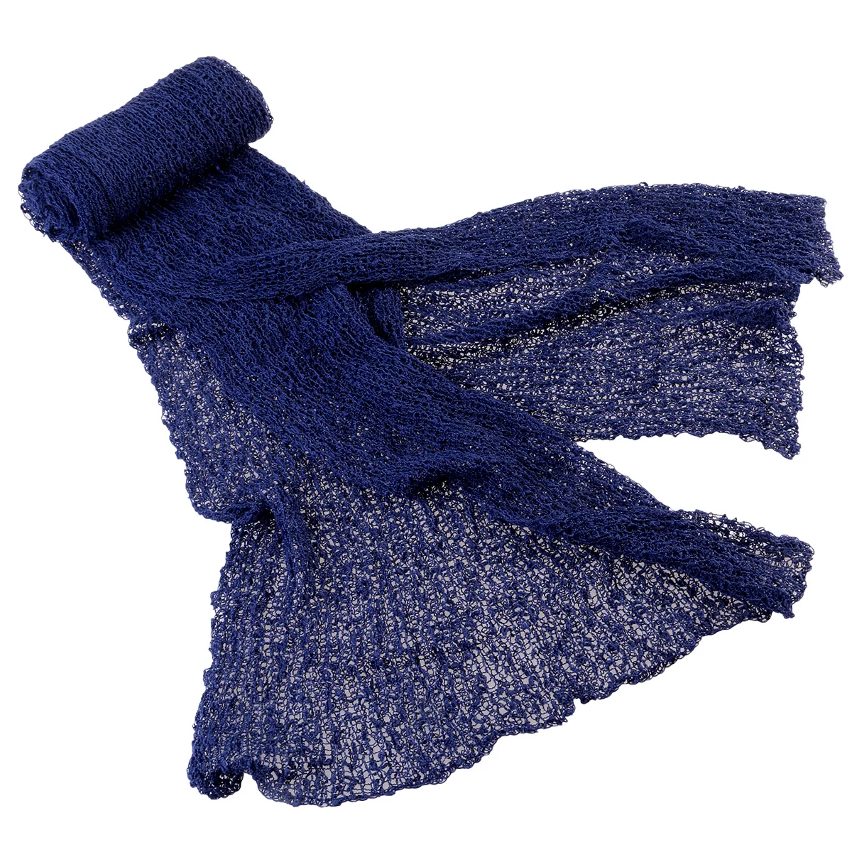 

Woven Baby Wraps Newborn Photo Props Blue Stretchy Ripple Swaddle for Photography Baby Wraps Photo Prop DIY Maternity Props