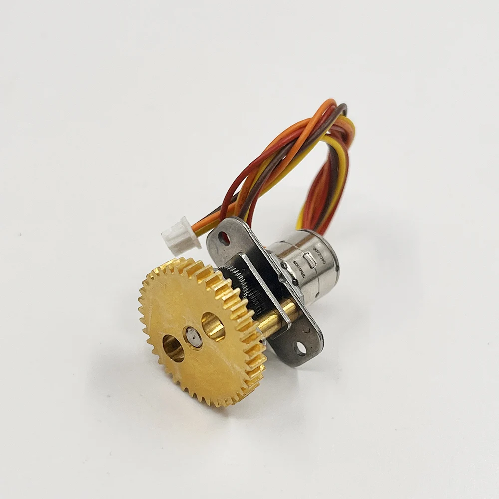 Mini 10mm 10BY Full Metal Gear Gearbox Stepping Motor 2-phase 4-wire Stepper 20mm Big Gear wheel DIY Robot Camera Lens