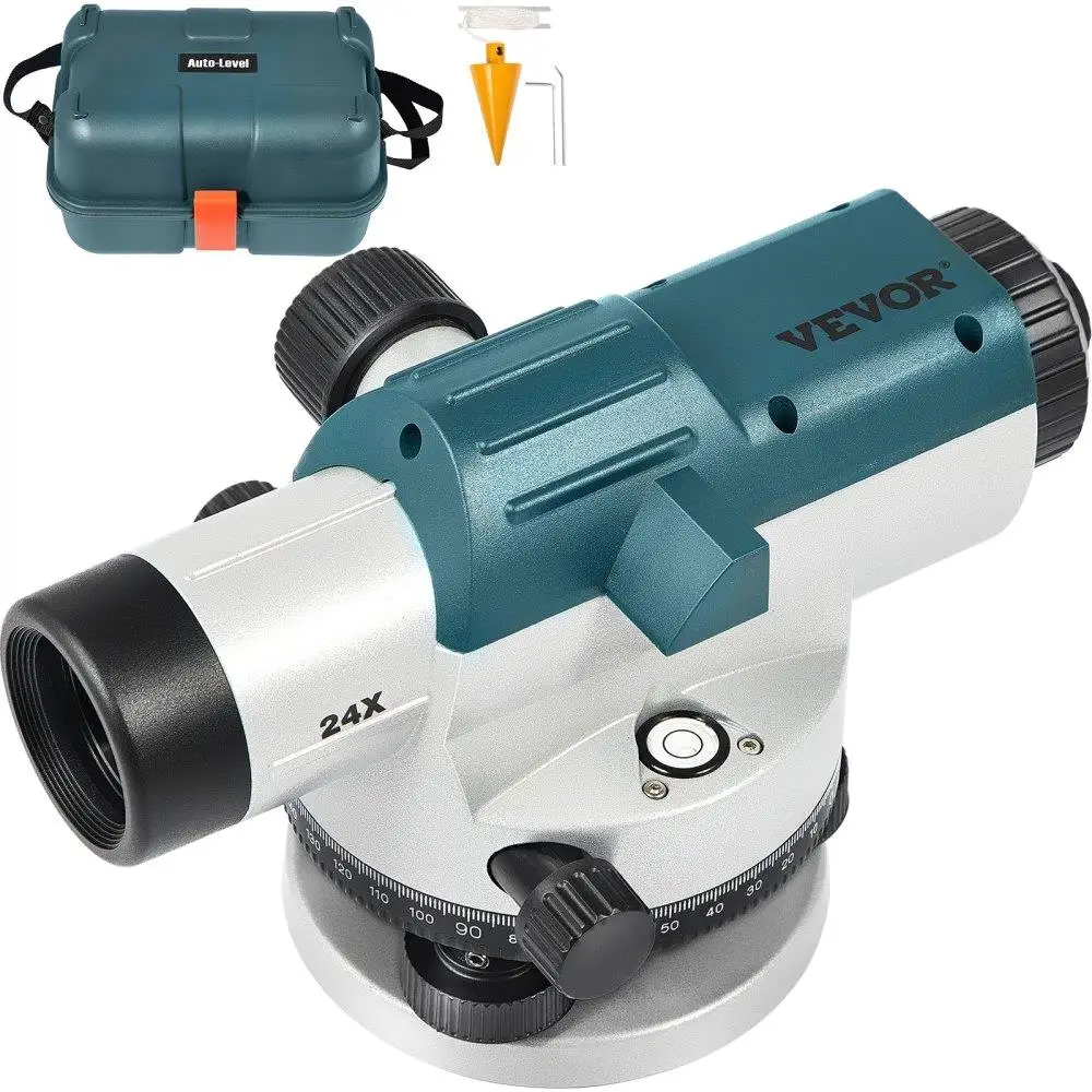 

Automatic Optical Level 24X Magnification High Precision Builders Level with Magnetic Dampened Compensator Transport Lock IP54