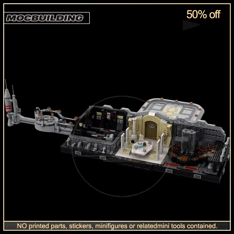 Film MOC Cloud City Remake Diorama Klocki Konstrukcyjne Architektura Technologia Klocki DIY Model do Składania Zabawki Kolekcja Prezenty