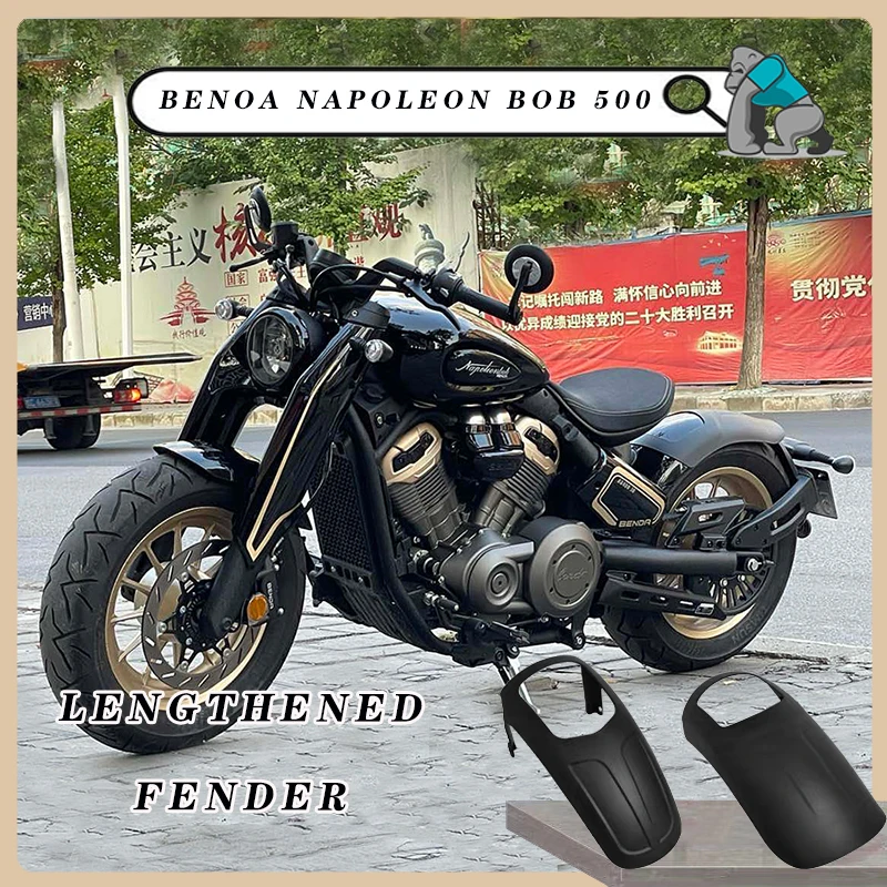 

Motorcycle Lengthen Front Fender Wheel Extension Fender Mudguard Splash Guard Accessories For BENDA NAPOLEON BOB 500 450 BD450