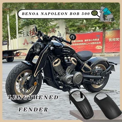 Motorcycle Lengthen Front Fender Wheel Extension Fender Mudguard Splash Guard Accessories For BENDA NAPOLEON BOB 500 450 BD450