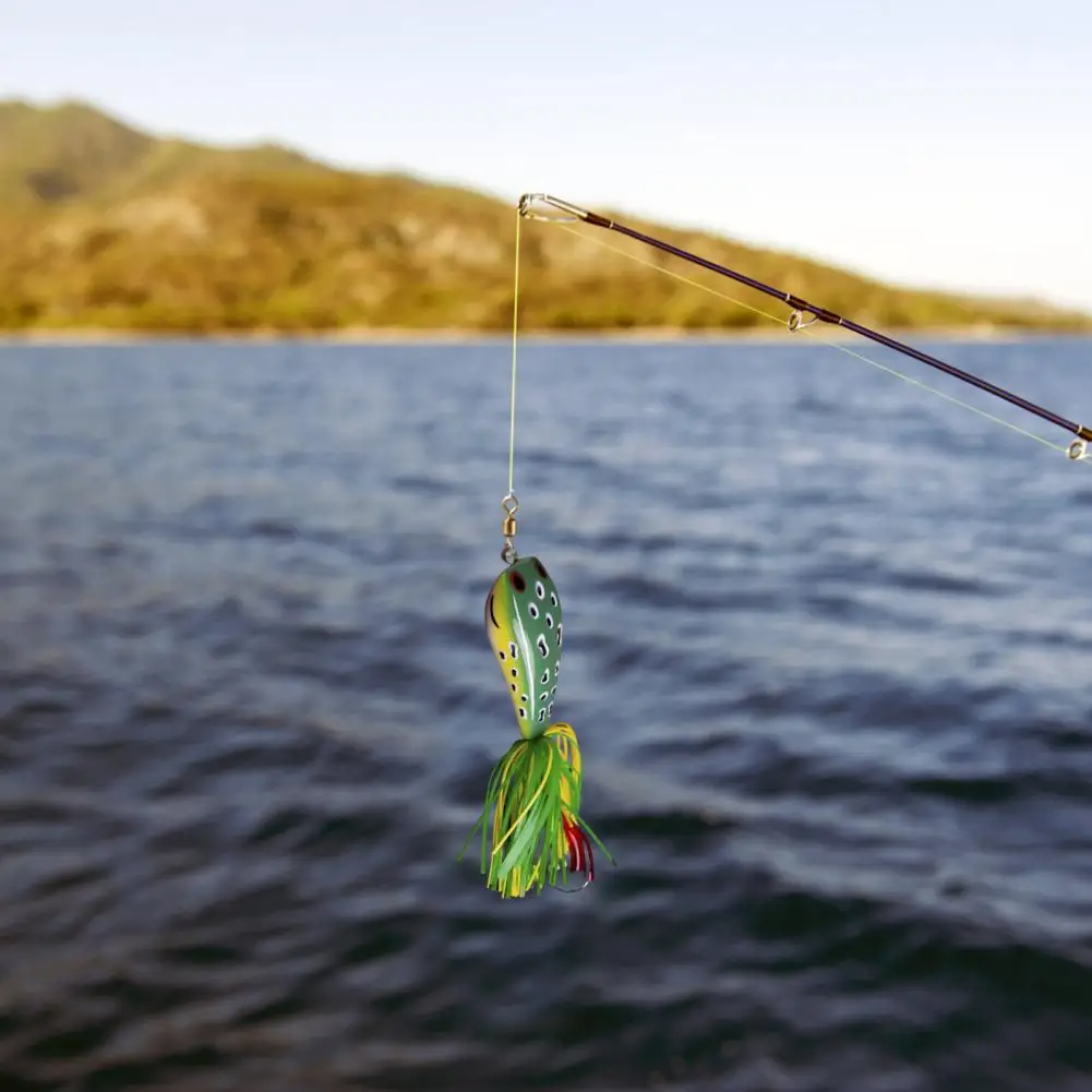 5,5 cm/9g Schlangen kopf Frosch köder wieder verwendbare lebendige Farbe realistische schwimmende Köder abs bunte lebendige Hart köder Angel zubehör