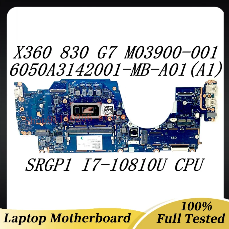 

Mainboard M03900-001 For HP Elitebook X360 830 G7 Laptop Motherboard 6050A3142001-MB-A01(A1) W/SRGP1 I7-10810U CPU 100%Tested OK