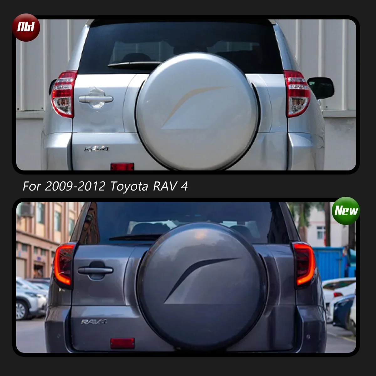 

TYPY автомобильные задние фонари для Toyota RAV4 задний фонарь 2009-2012 светодиодные автомобильные дневные ходовые огни динамические указатели поворота автомобильные аксессуары