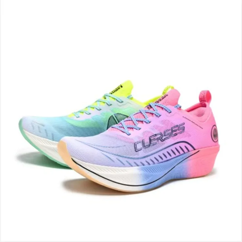 

Professional Carbon Plate Running Shoe Men Women Mesh Breathable Sock Sneaker Unisex Light Weight Walking Jogging Shoes Couples
