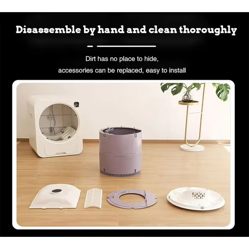 Fully Automatic Cat Litter Box Ozone Deodorizing Drawer Closed Type Intelligent Electric Cat Toilet Cleaning Machine