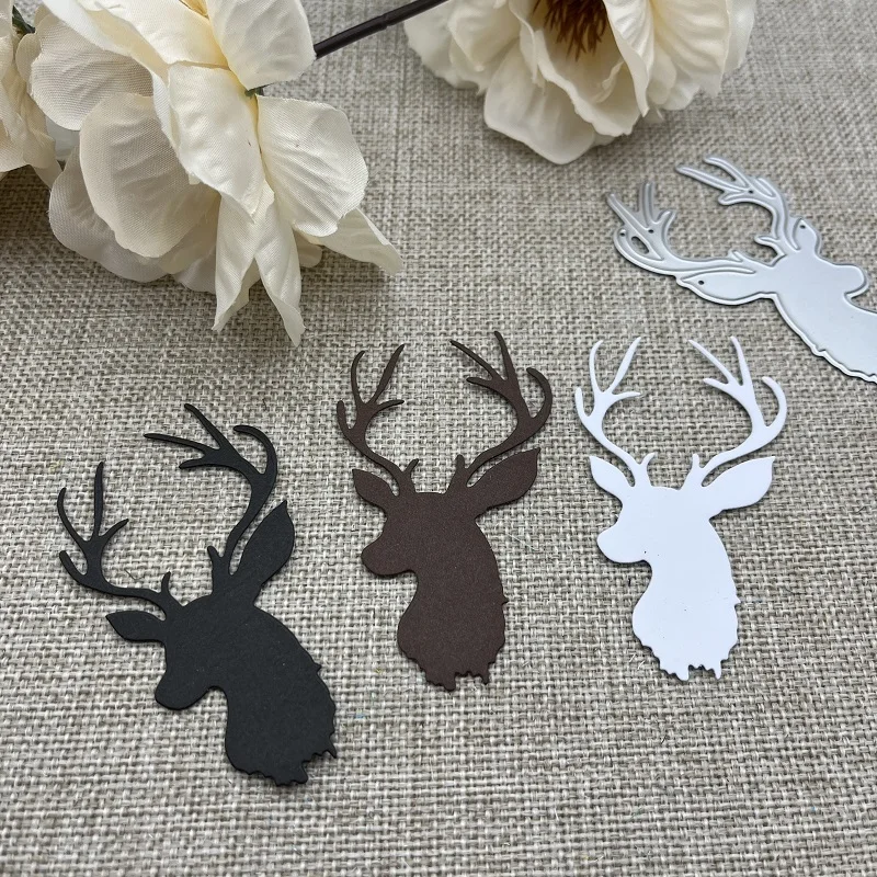 Deer head decoration Metal Cutting Dies Stencils For DIY Scrapbooking Decorative Embossing Handcraft Die Cutting Template Mold