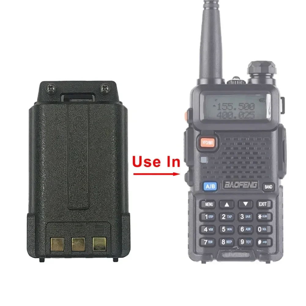 สําหรับ Baofeng UV-5R เดิม 3800mAh แบตเตอรี่ BL-5L 7.4V TC พอร์ตชาร์จแบตเตอรี่สําหรับ Walkie Talkie UV5R UV-5RE DM-5R PLUS BF-F8