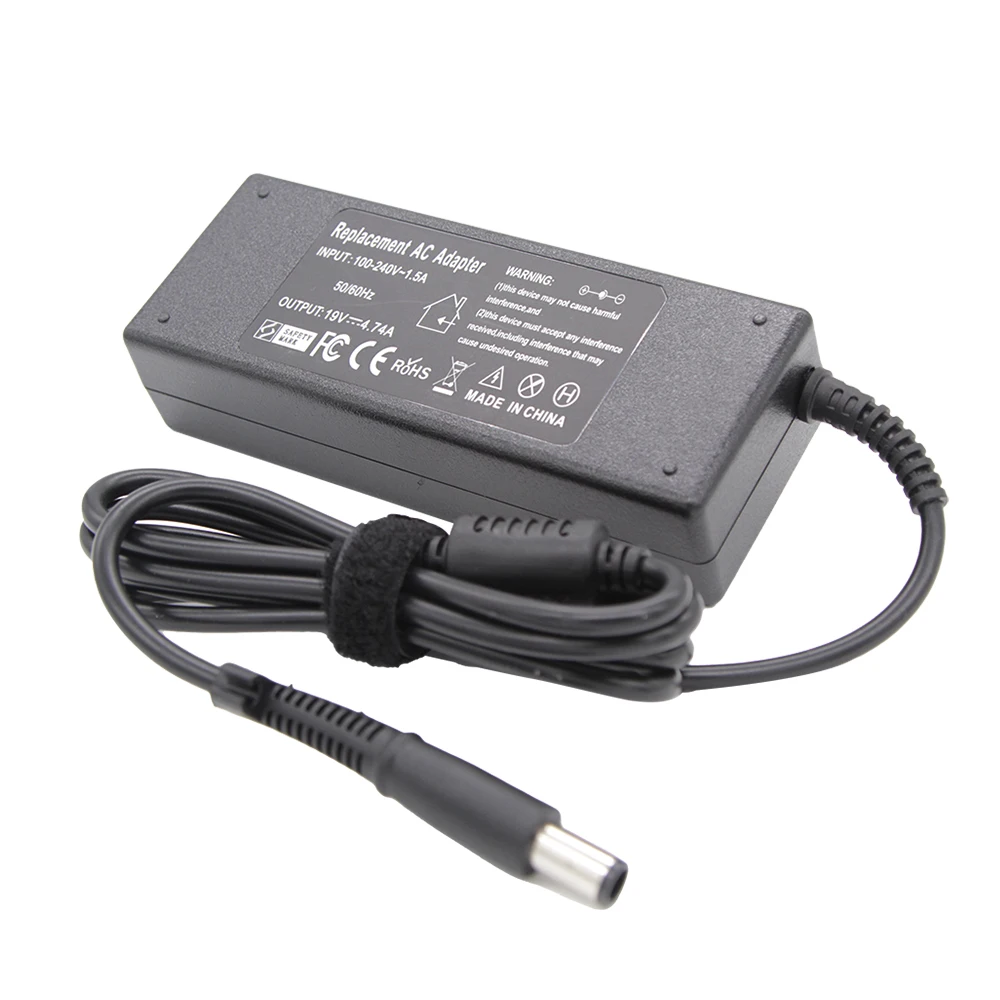 19V 4.74A 90W 7.4*5.0mm Laptop Adapter Charger For HP Probook 4440s 4535s 4530S 4540S 6470b 6475b 6570b Pavilion DV3 DV4 DV5 DV6