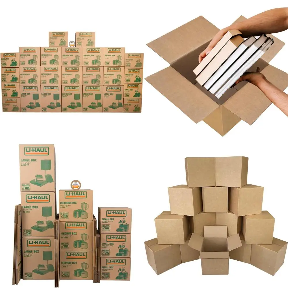 Variety Pack Moving Boxes: 10 Small, 10 Medium, 5 Large - Ideal for Moving, Packing, Shipping, Storage Solutions