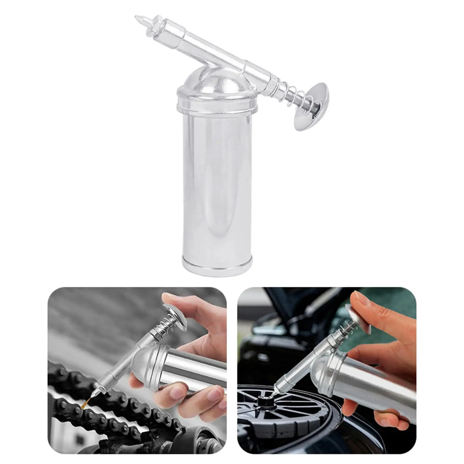 

Small Zinc Alloy Grease Injector Push Type Nozzle Vehicle Lubrication Tool for Tight Spaces Automotive Repair