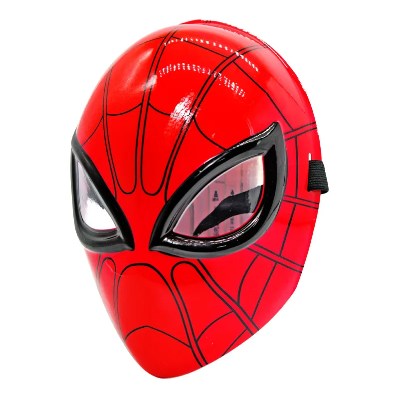 

Marvel Spider-Man Mask Red Transparent Eye Spider-Man Mask Christmas Gift Halloween Dress Up Children's Day Gift Pvc Material