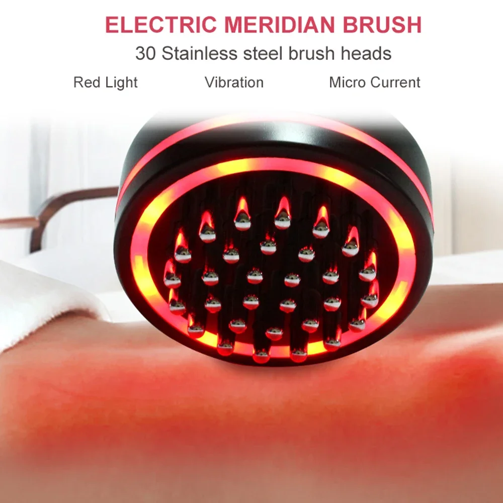 Electric Massage Brush, Universal Body Dredging Device, Scraper, Household Abdominal And Back Massager Scraping Device