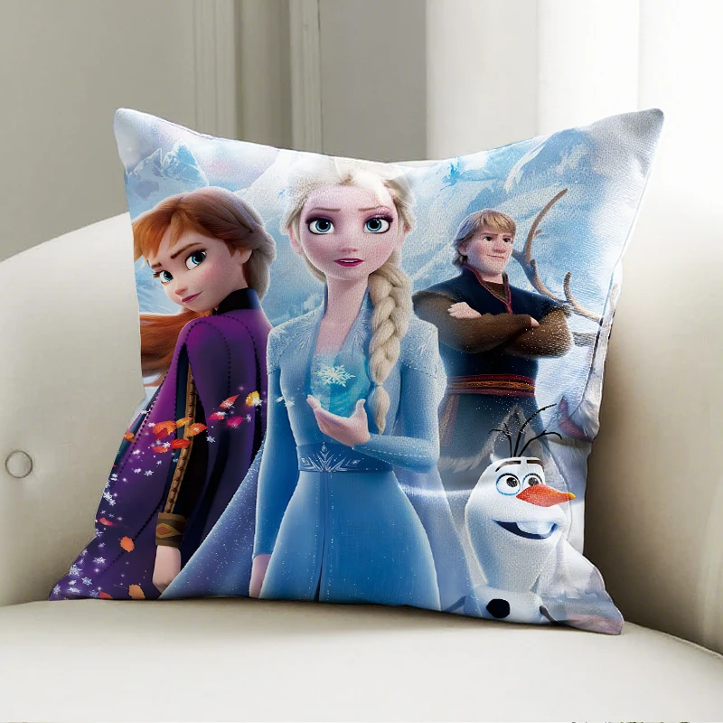 

Disney Frozen Characters Print Soft Polyester Pillow Case Cushion Cover for Kids Room Sofa Bedroom Nursery