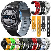 22mm Silicone Watch Strap For Zeblaze Stratos 2 Ultra/Vibe 7 Pro/Ares 3 Pro/Btalk 3 Plus/Btalk 2 Lite/Beyond 2 3/GTR 3 Bracelets