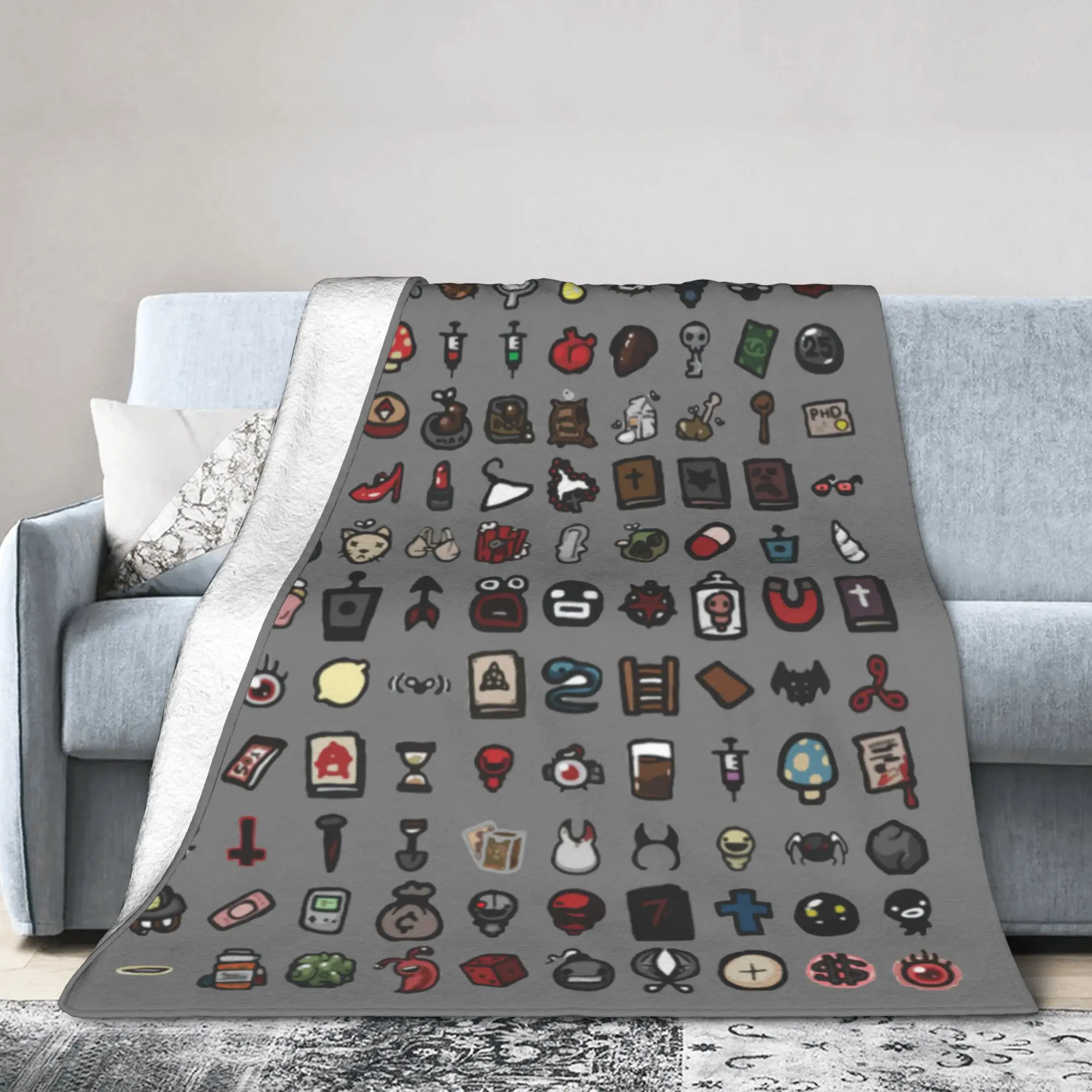 

The Binding of Isaac Blanket Flannel Funny Warm Throw Blankets for Bedroom Winter Car