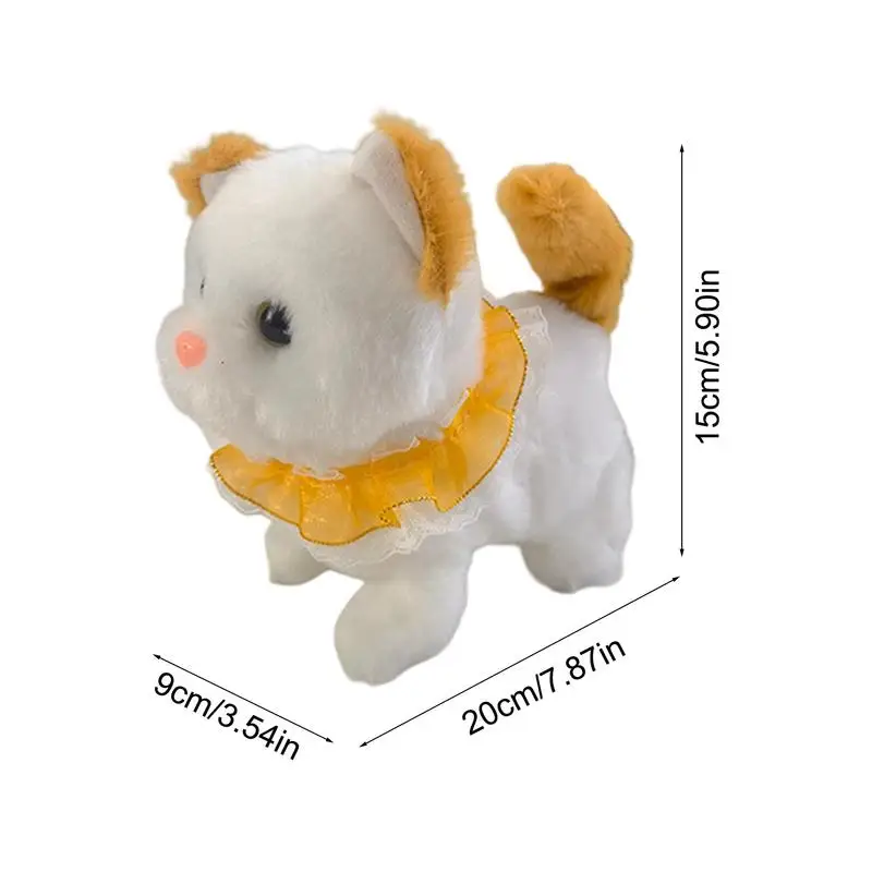 Jouet Électronique en Peluche pour Chat, Accessoire Interactif pour Enfant Garçon et Fille