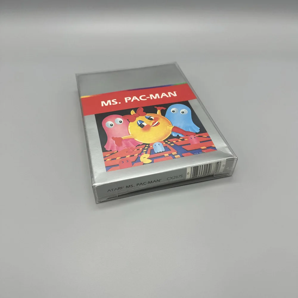 Clear PET box For Atari 2600 Games collection Display Storage Transparent protective box