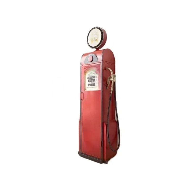 Phone booth-shaped family bar unit with modern features and retro charm, suitable for a lounge game room or apartment