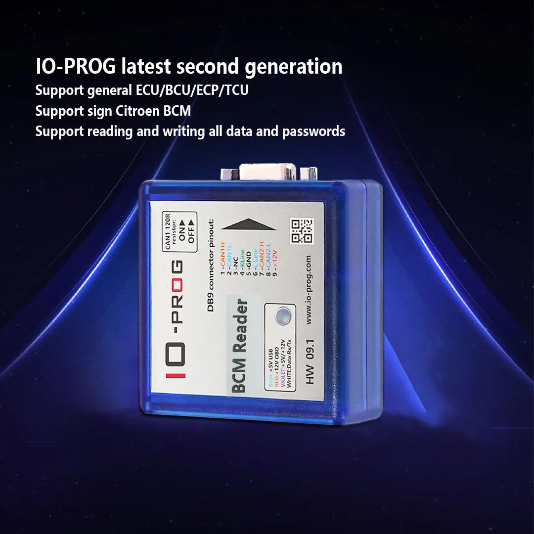 ECUHELP I/O Prog IO-Prog for Opel BSI PSA Version ECU BCM TCM EPS K-line and CAN compatibility via BD9 Connection / OBD