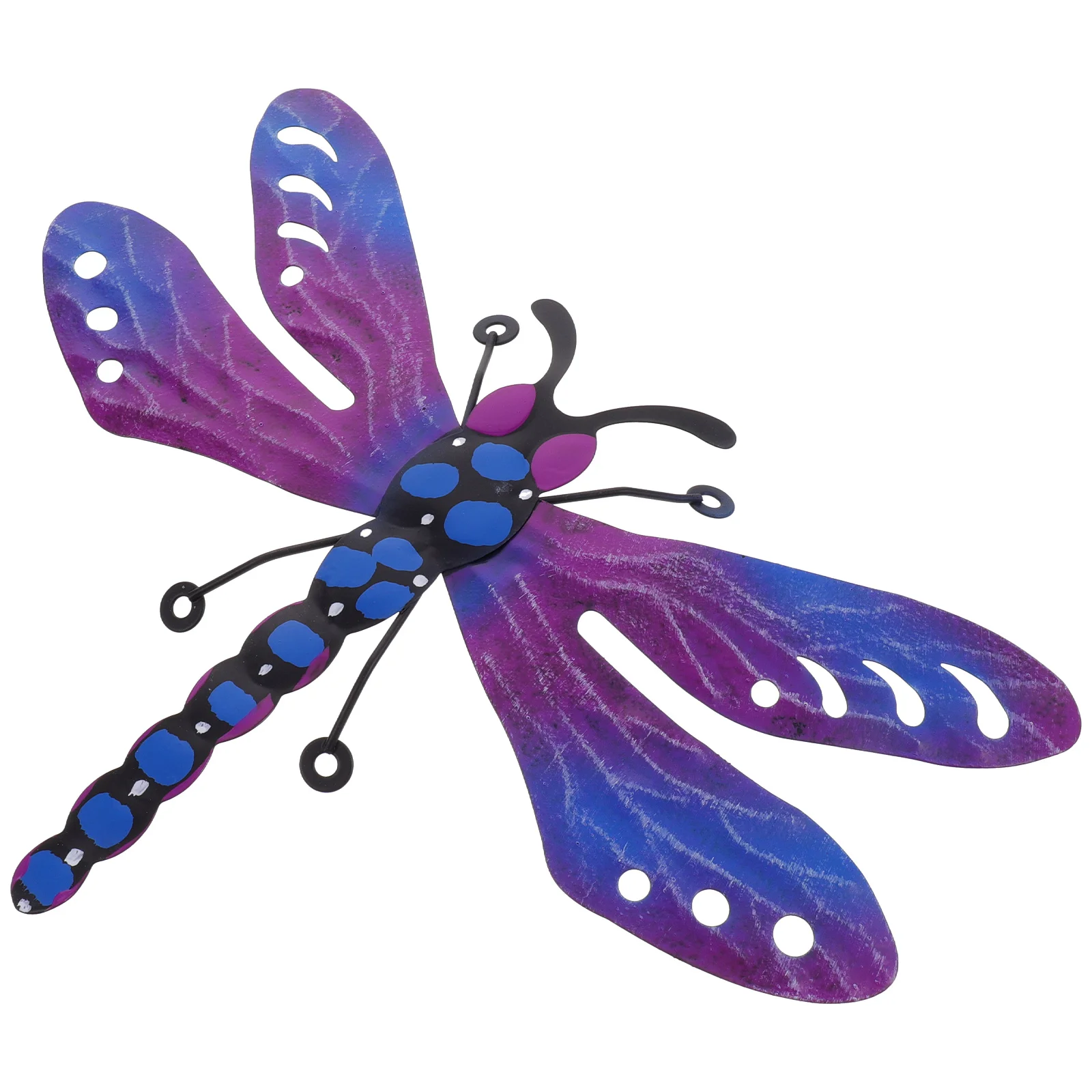 

Iron Dragonfly Wall Decor Durable Stable Hanging Parts for Living Room Garden Yard Outdoor Ornaments Sculpture Metal