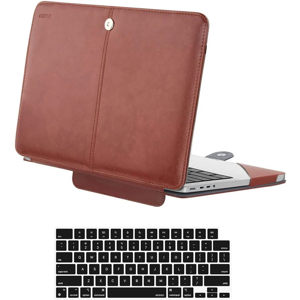 PU Leather Laptop Case for MacBook Pro 14 16 inch Case M4 M3 M2 M1 A3401 A3403 A2991 A2918 A2485 A2442 Notebook Cover Sleeve