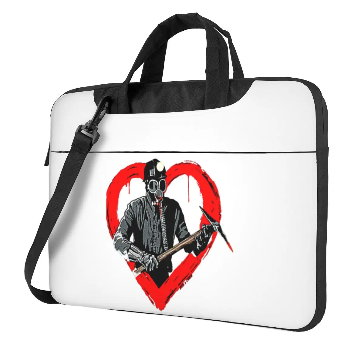 

My Bloody Valentine Movie Killer Horror Crossbody Laptop Bag Case Computer Bag Resistant Protective Notebook Pouch for Macbook