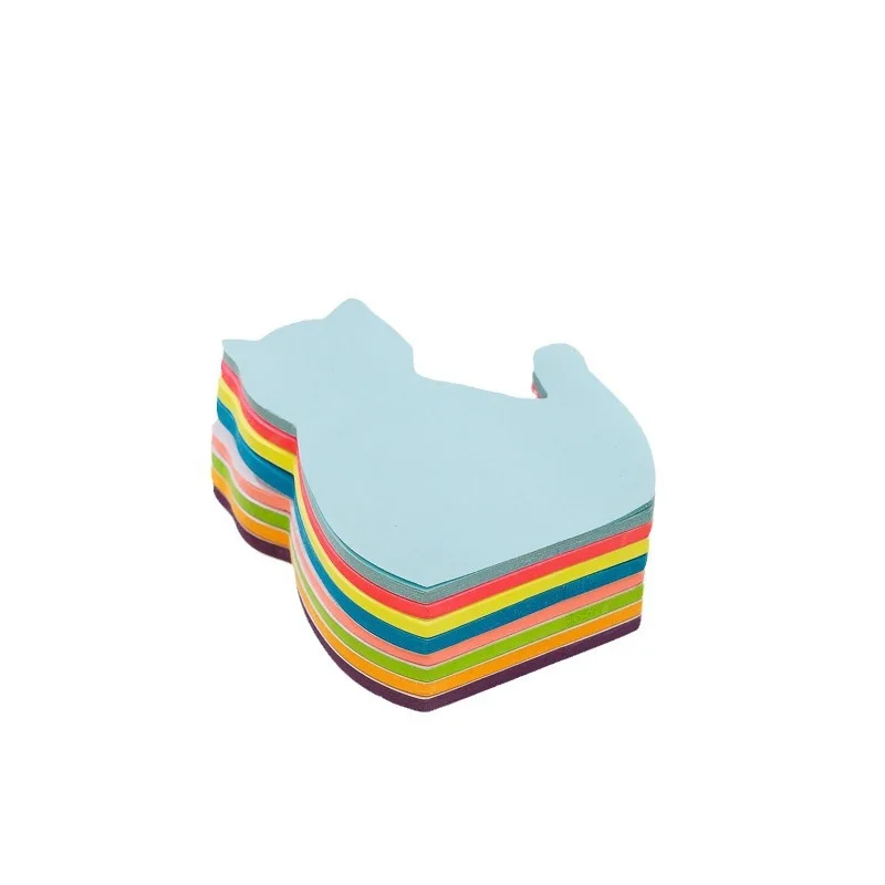 Shaped Sticky Notes for Students, Simple Japanese Style Reusable Sticky Notes, Study Memo Pads, Wholesale Stationery