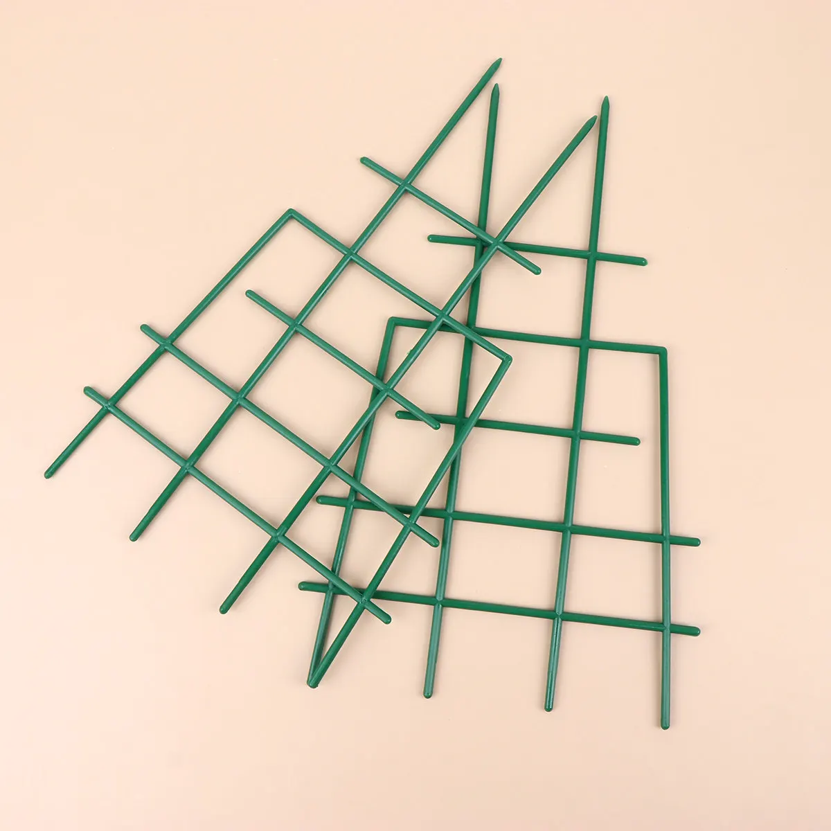 5Pcs Green Plastic Plant Cage Trellis for Vertical Gardening Easy Assembly No Tools Required Rustproof Heat Dissipating Vine