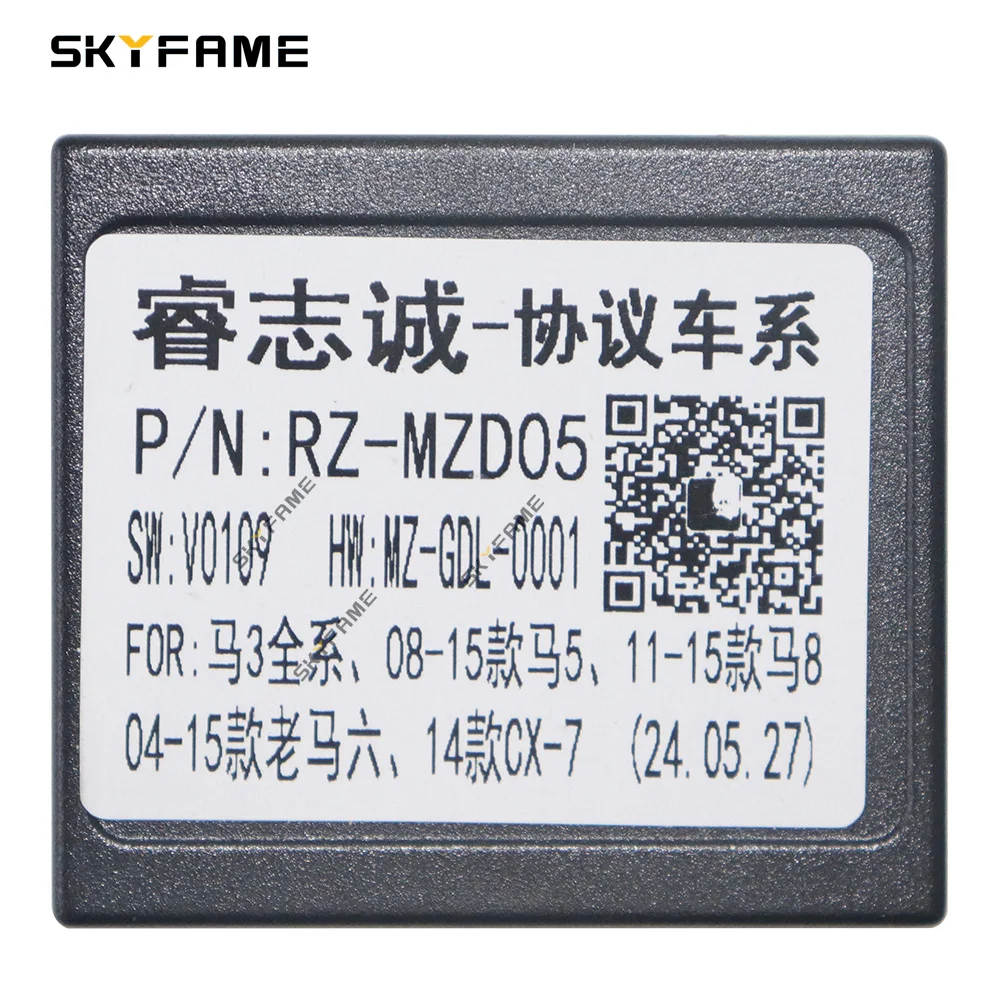 SKYFAME coche Android 16pin arnés de cableado Cable Canbus caja adaptador decodificador para Mazda 3/5/8/6 CX-7 CX-9 OD-MZD-09 RP5-MZ-002