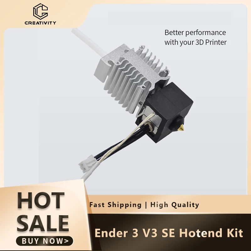 

Hotend Kit For Ender 3 V3 SE Titanium Alloy Throat Bimetal Heatbreak 24V 40W J-head Print Head For Ender-3 V3 SE 3D Printer Part