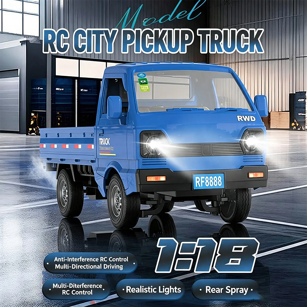 rc-micro-truck-car-24g-off-road-1∶18-drift-cargo-truck-simulation-with-spray-light-remote-control-vehicle-toys-for-boys-gifts