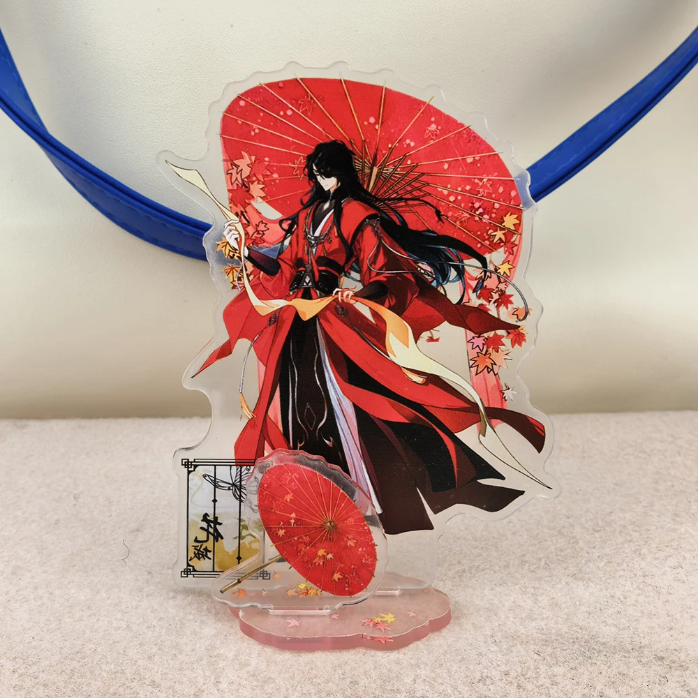 Heaven Official's Blessing Hua Cheng Acrylic Standee Tian Guan Ci Fu Red Oil Paper Umbrella Desktop Ornament Collectible Gift