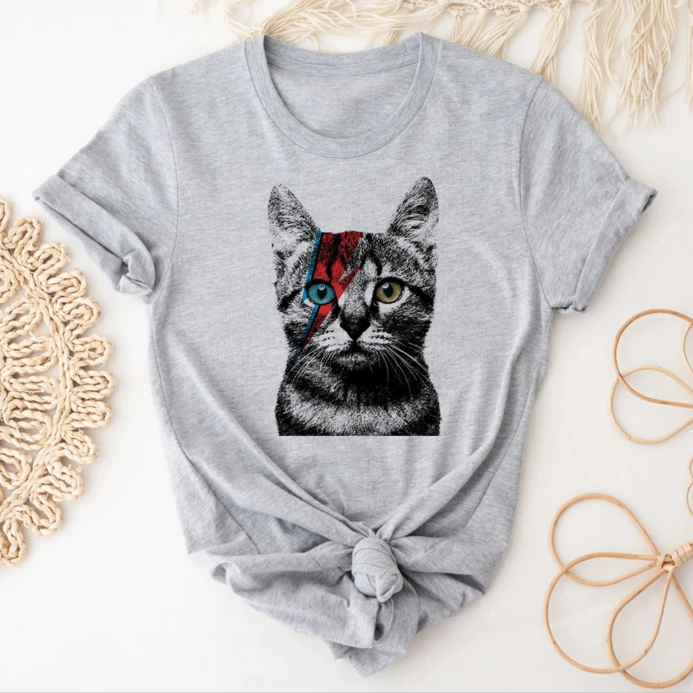 

Kitten Neko Cat Cute tshirt women streetwear manga graphic tshirt female manga comic anime clothing