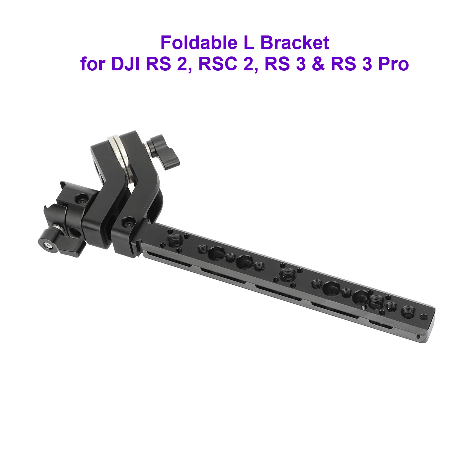 Foldable L Bracket for DJI RS 2, RSC 2, RS 3 & RS 3 Pro Camera Gimbal Stabilizer Extension Magic Arm with NATO Mount