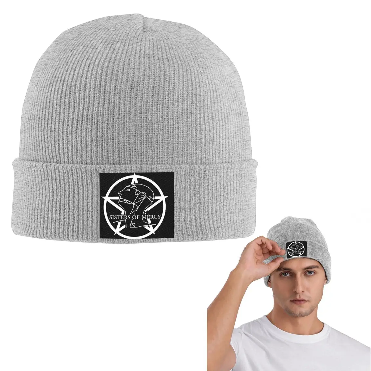 

Теплая вязаная шапка «Сестры милосердия» 1984 года, модная шапка с капюшоном, осенне-зимние уличные шапки, шапки для взрослых унисекс
