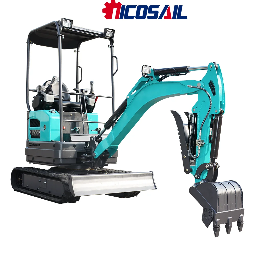 

Standard small excavator with 360 degree multifunctional capacity of 2 tons and 1.8 tons, free delivery for agricultural use