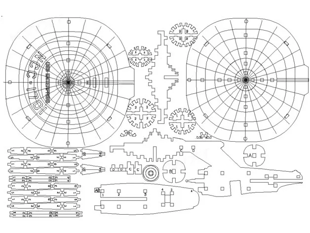 Imagem -02 - Barco Vector Design Pack para Laser Toy Cutting 2d Dxf Format Files Collection 10 Navio