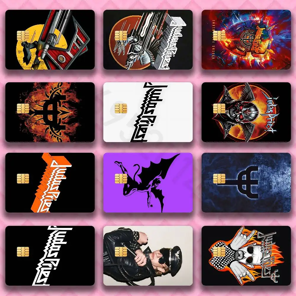 

J-Judas P-Priest Credit Card HD Stickers Game Card Decal Card Matte Film Skin Small Chip Waterproof Sticker