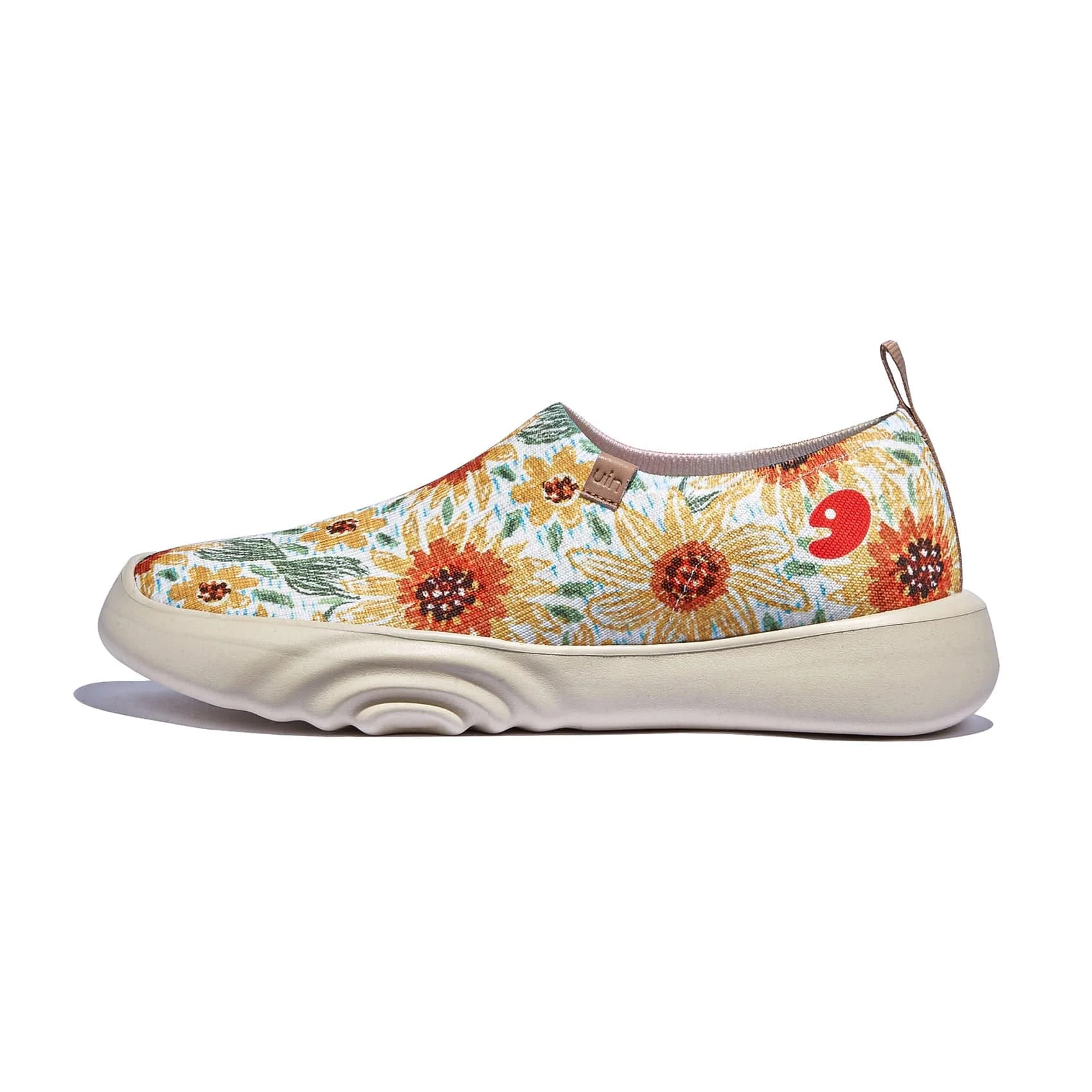 UIN 2023 NEW Spring Women Casual Flat Shoes Ladies Round Toe Shoes Slip ons Art Painted Travel Shoes